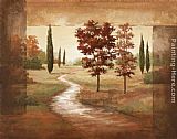 Autumn Canvas Paintings - Autumn Scroll I